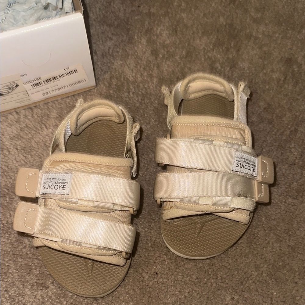 Suicoke Kids Sandals - Beige